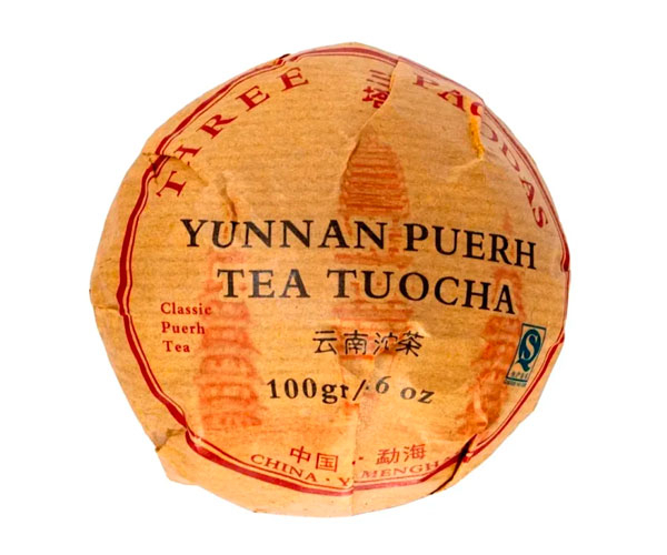 Шу Пуэр Teahouse Цзин Лун Три Пагоды 100 г