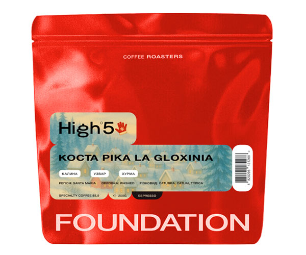 Кофе High5 Costa Rica La Gloxinia espresso в зернах 250 г