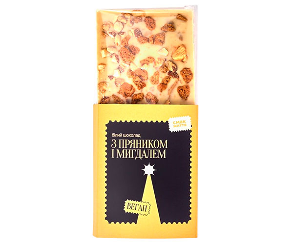 Белый шоколад Смак Життя с пряником и миндалем 60 г