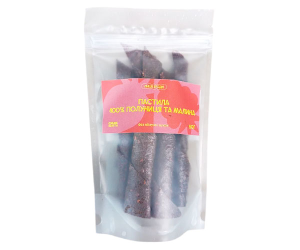 Пастила Смак Життя Клубника-Малина 100% 50 г