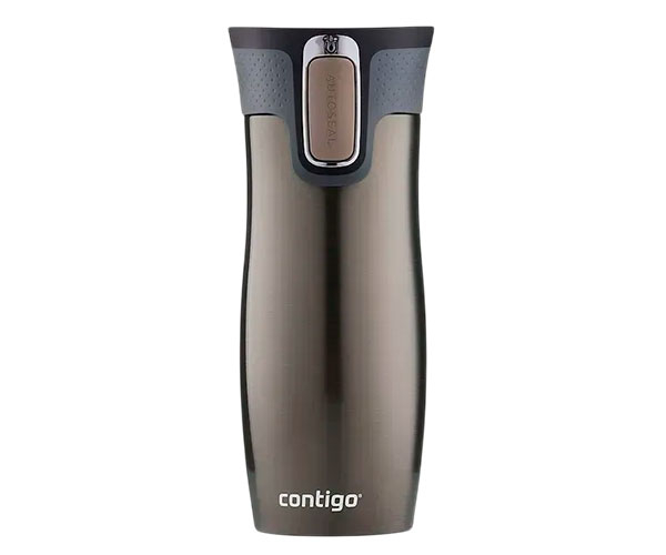 Термокружка Contigo West Loop Autoseal коричневая 470 мл