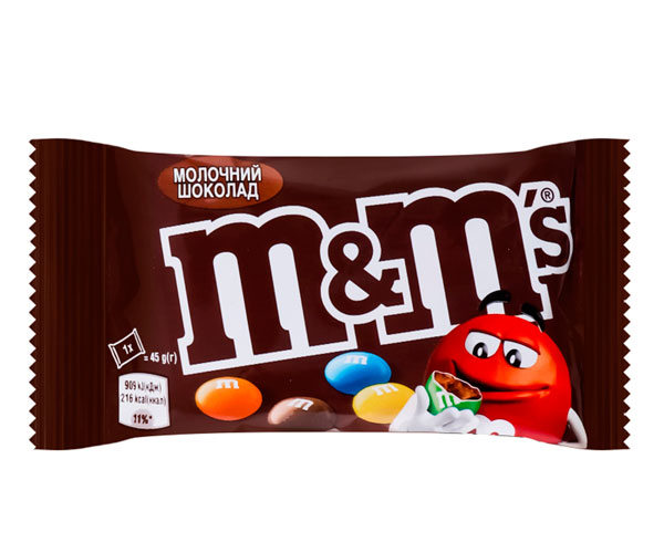 Драже M&M's Молочный шоколад 45 г