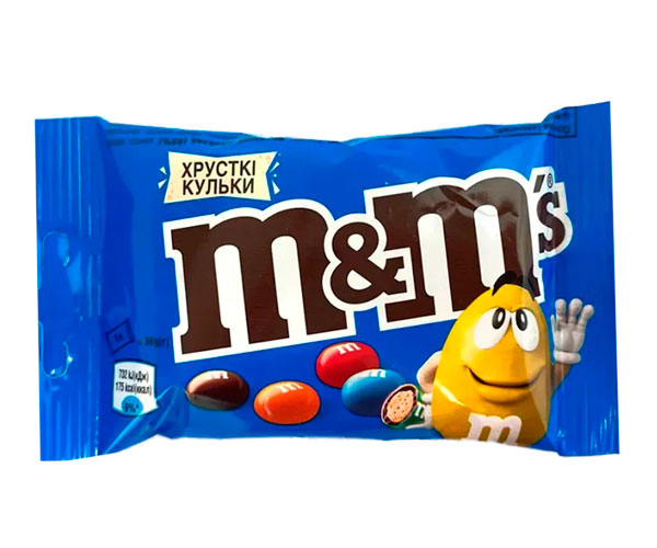 Драже M&M's Хрустящие шарики 36 г
