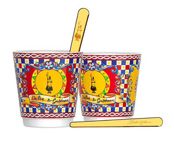 Набор чашек Bialetti х Dolce Gabbana Sicilian Cart 2 шт 70 мл