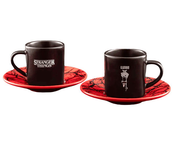 Набор чашек с блюдцем Bialetti x Stranger Things 2 шт 80 мл