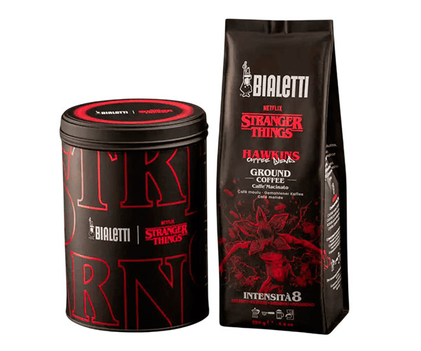 Набор Кофе Bialetti x Stranger Things молотый 250 г + металлическая банка