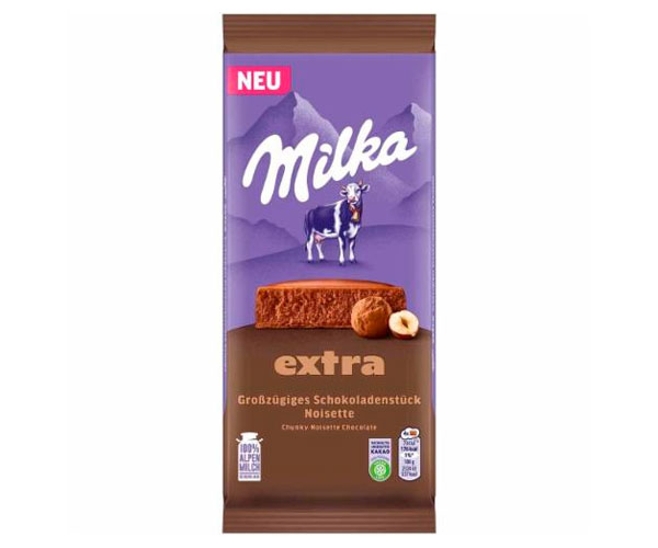 Молочный шоколад Milka Extra Noisette 190 г