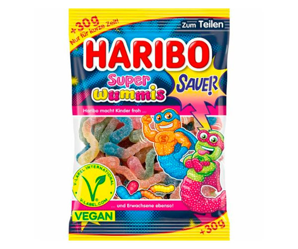 Мармелад Haribo Super Wummis Sauer 205 г