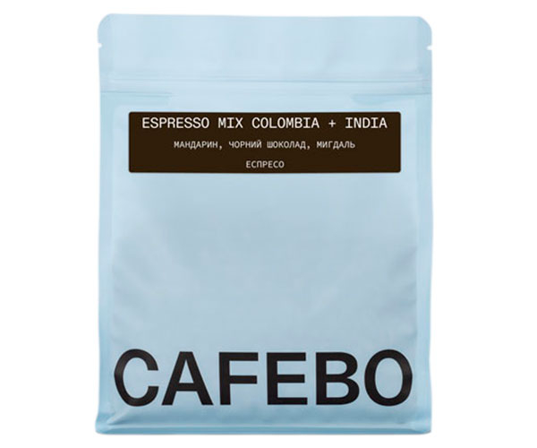Кофе CafeBoutique Mix Colombia + India espresso в зернах 1 кг