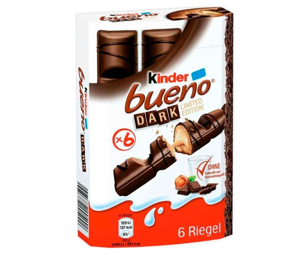 Вафли Kinder Dark Bueno 6 шт