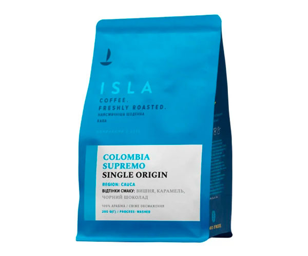 Кофе ISLA Colombia Supremo в зернах 200 г