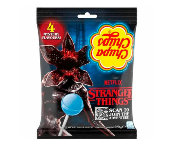 Леденцы Chupa Chups Stranger Things на палочке 10 шт