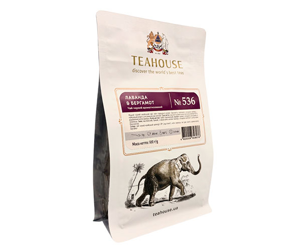 Черный чай Teahouse №536 Лаванда и бергамот 100 г