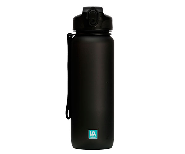 Бутылка для воды Line Art Grassa тритановая черная 800 мл