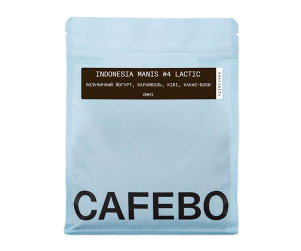 Кофе CafeBoutique Indonesia Manis #4 Lactic omni в зернах 500 г