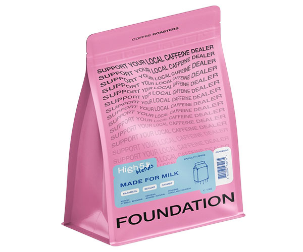 Кофе High5 Made For Milk Blend espresso в зернах 1 кг