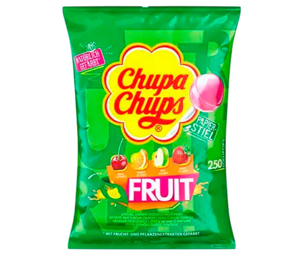 Леденцы Chupa Chups Fruit на палочке 250 шт