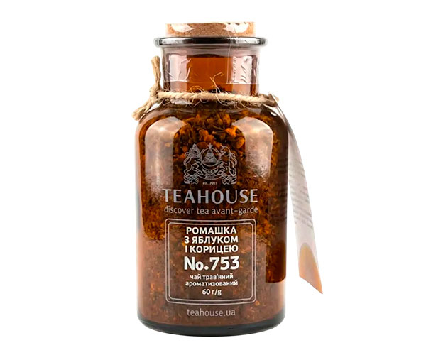 Травяной чай Teahouse №753 Ромашка с яблоком и корицей с/б 60 г