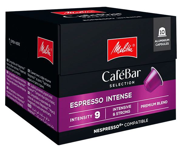Кофе в капсулах Melitta Nespresso CafeBar Selection Espresso Intense 10 шт