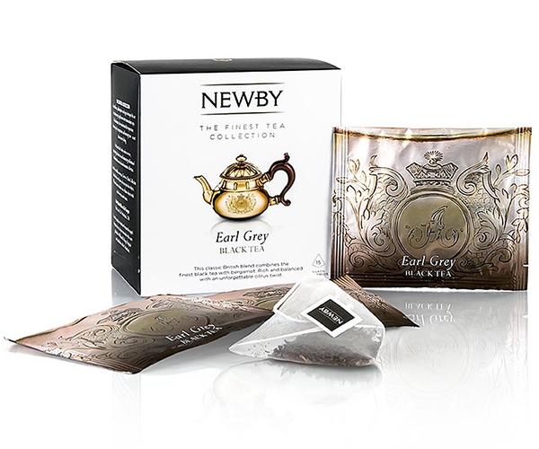 Чорний чай Newby Ерл Грей у пірамідках 15 шт (600060A) - фото-1