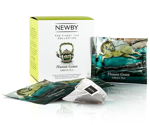 Зелений чай Newby Хунань Грін у пірамідках 15 шт (600820A) - фото-1