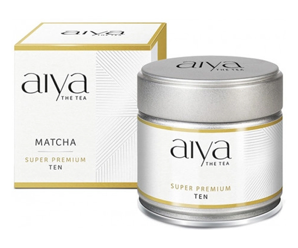 Японский чай Матча органическая Aiya Super Premium Ten ж/б 30 г - фото-1