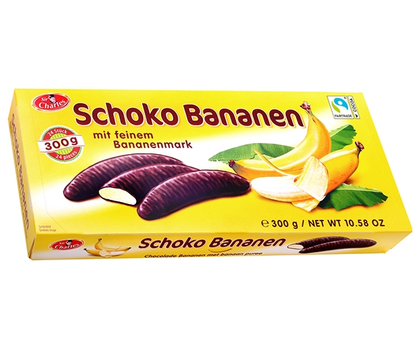 Цукерки Sir Charles Шоколадні Банани 300 г - фото-1