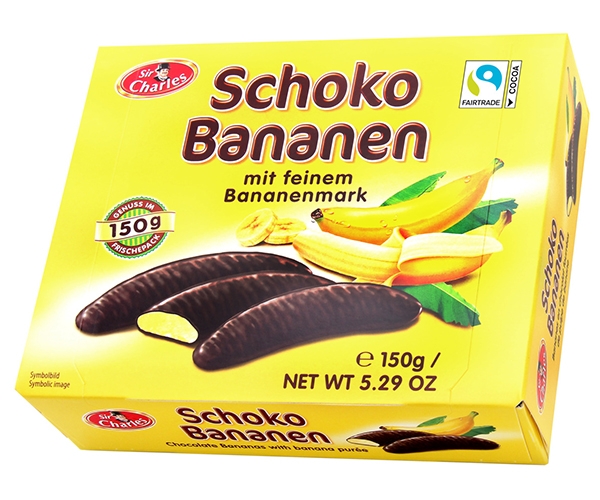 Цукерки Sir Charles Шоколадні Банани 150 г - фото-1