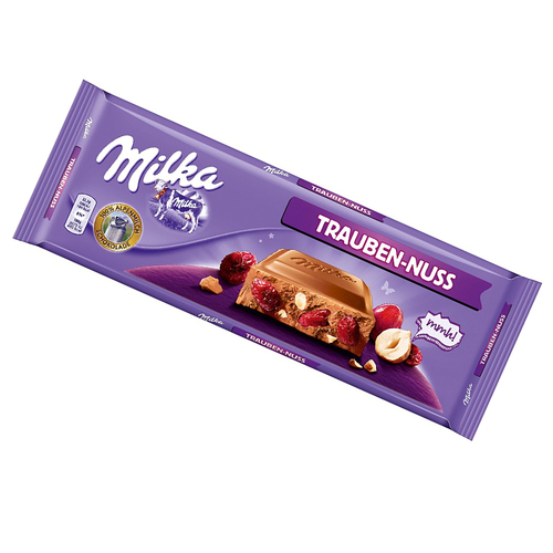 Шоколад Milka Trauben-Nuss Ізюм & Фундук 270 г - фото-1