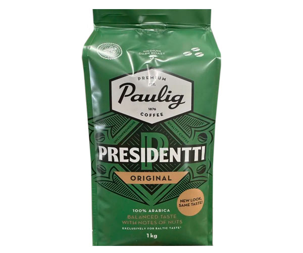 Кофе Paulig Presidentti Original Strong в зернах 1 кг