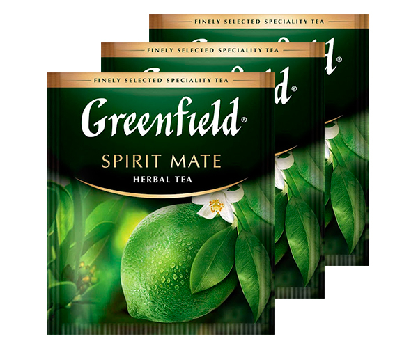 Травяной чай Greenfield Spirit Mate - Лайм и грейпфрут в пакетиках 100 шт - фото-1