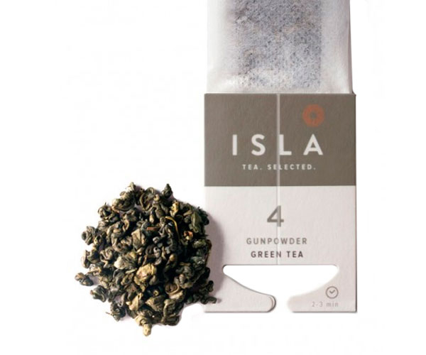 Зелений чай ISLA №4 Ганпаудер у пакетиках 10х2,4 г - фото-1