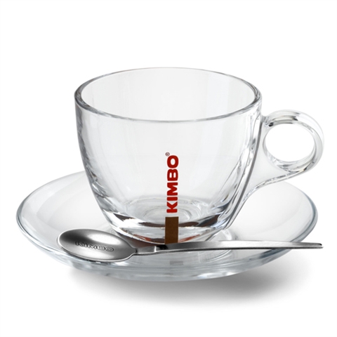 Чашка з блюдцем KIMBO Капучино Скло 150 мл - фото-1
