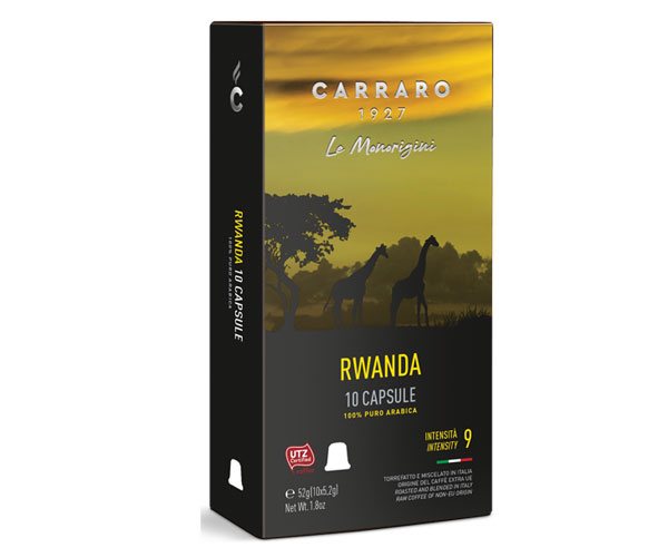 Кава в капсулах Carraro Nespresso Rwanda 10 шт - фото-1