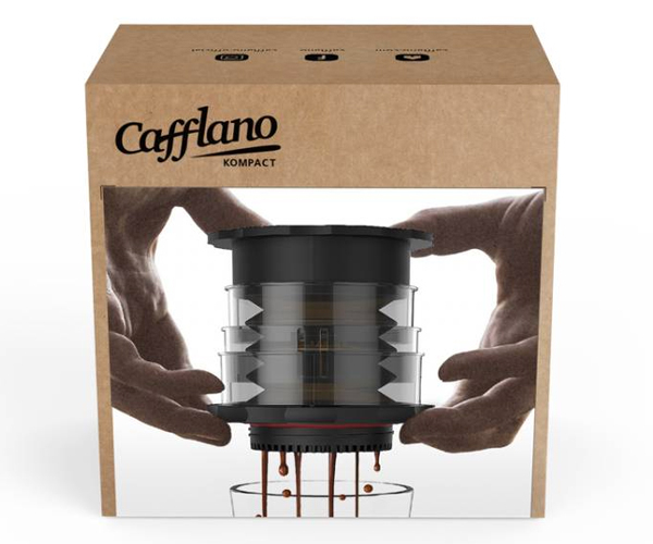 Кофеварка ручная Cafflano Kompact черная (P100-BK EU) - фото-7