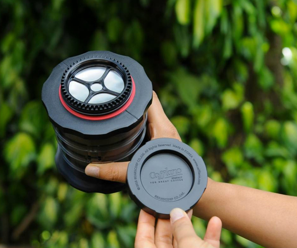 Кофеварка ручная Cafflano Kompact черная (P100-BK EU) - фото-5