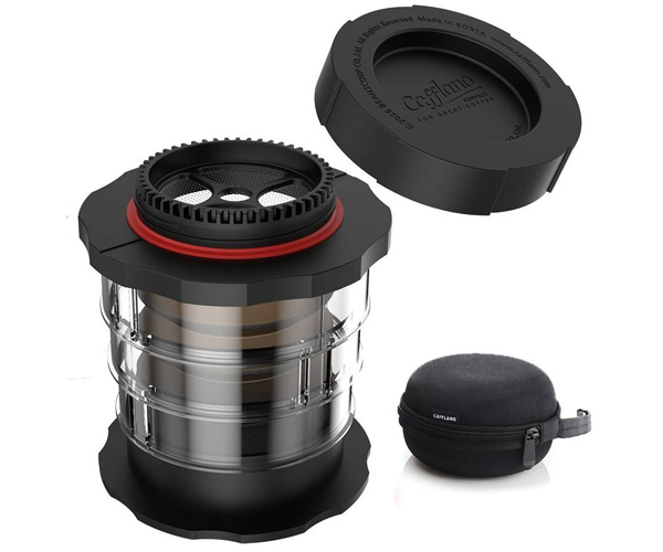 Кофеварка ручная Cafflano Kompact черная (P100-BK EU) - фото-1