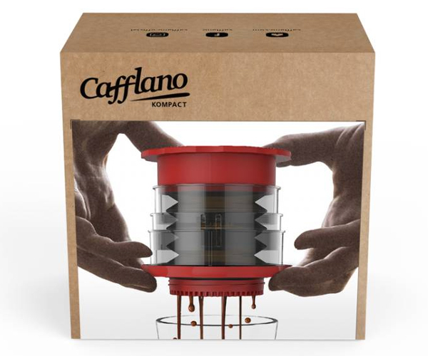 Кофеварка ручная Cafflano Kompact красная (P100-RD EU) - фото-3
