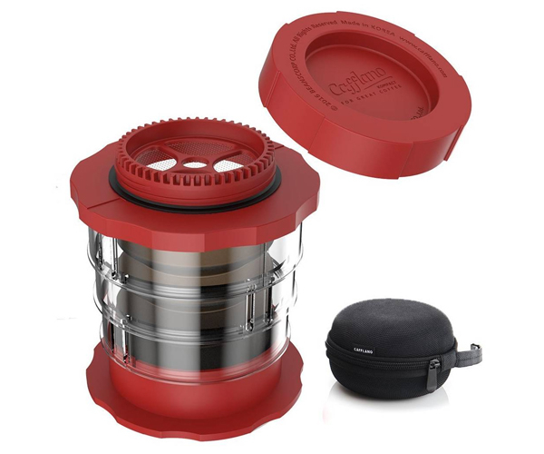 Кофеварка ручная Cafflano Kompact красная (P100-RD EU) - фото-1