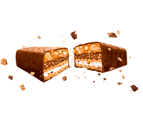 Шоколадно-вафельні батончики Knoppers з арахісом та нугою 200 г - фото-4