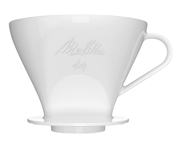 Пуровер для заварювання кави Melitta Coffeefilter Porcelain 1x4 білий - фото-1