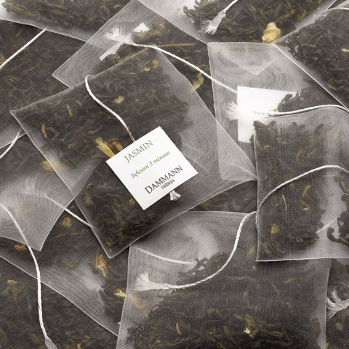 Зелений чай Dammann Freres Жасмин пакетики 50 шт - фото-3