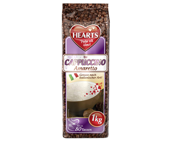 Розчинний капучіно Hearts Amaretto 1 кг - фото-1
