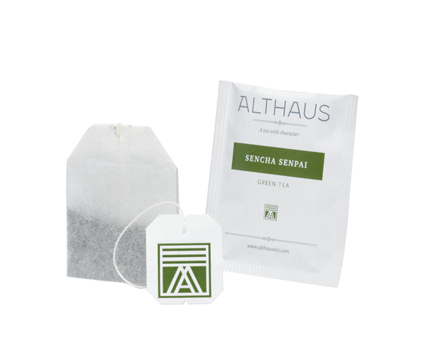 Зелений чай Althaus Sencha Senpai у пакетиках 20 шт - фото-3