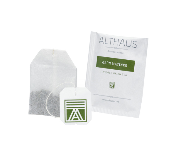 Зелений чай Althaus Grun Matinee у пакетиках 20 шт - фото-2