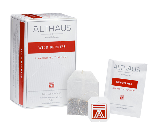 Фруктовий чай Althaus Wild Berries у пакетиках 20 шт - фото-2