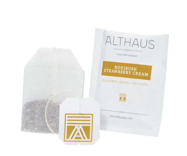Трав'яний чай Althaus Rooibush Strawberry Cream у пакетиках 20 шт - фото-3