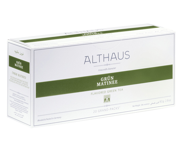 Зелений чай Althaus Green Matinee фільтр-пак 20 шт - фото-1