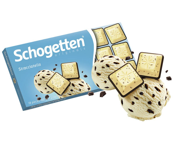 Білий шоколад Schogetten морозиво з шоколадною крихтою 100 г - фото-2