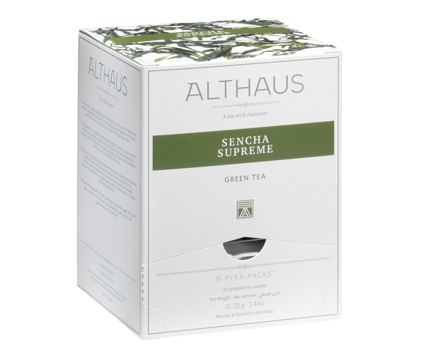 Зелений чай Althaus Sencha Supreme у пірамідках 15 шт - фото-1